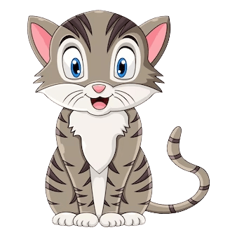 Cute cat grooming